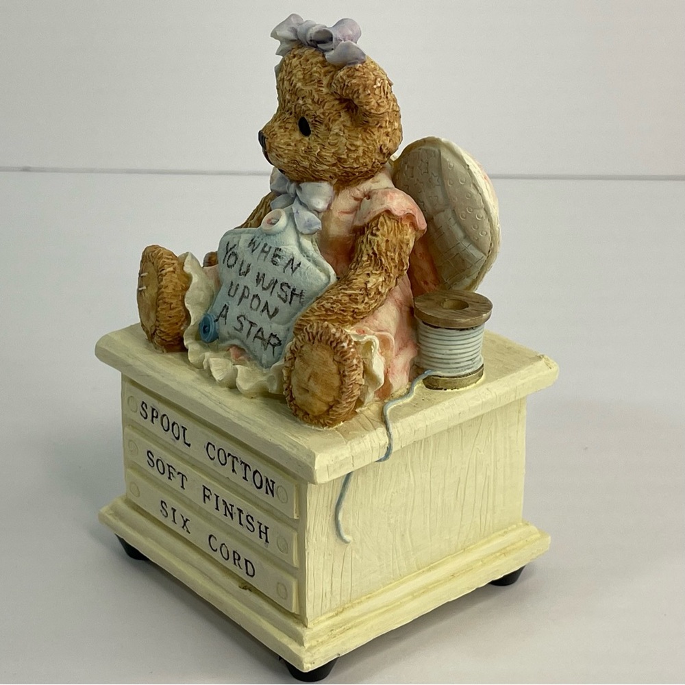 The San Francisco Music Box When You Wish Upon A Star Angel Bear Vintage 1996 - Picture 15 of 17